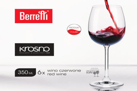 Kieliszki do wina czerwonego 350 ml