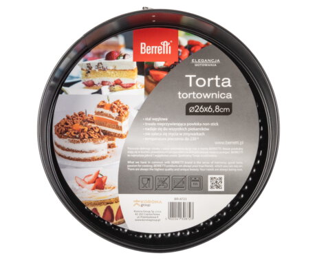 Tortownica okrągła Torta 26x6,8 cm